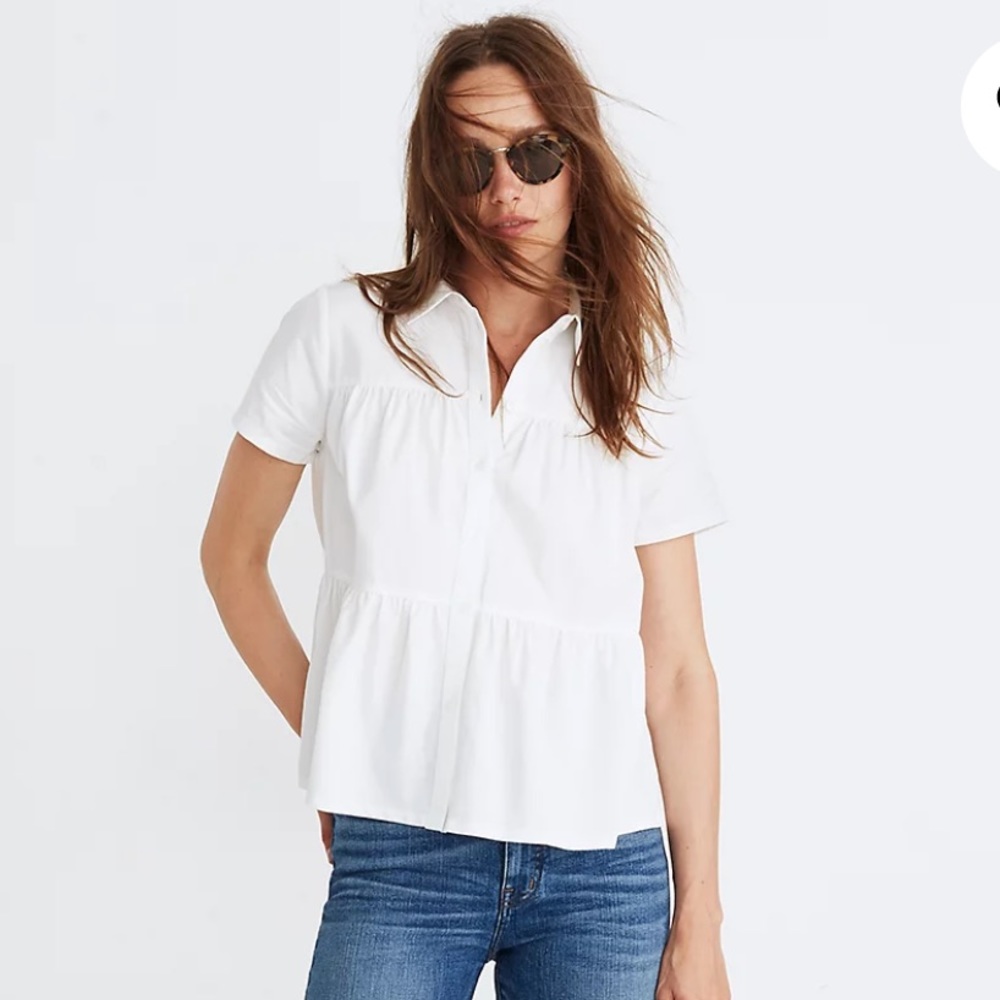 Madewell Seamed Button-Down Shirt